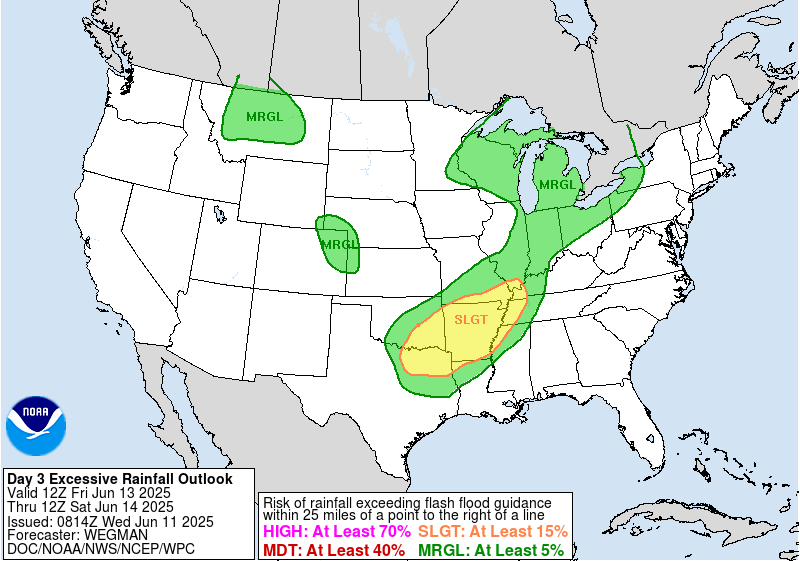 Day 3 Excessive Rainfall Forecast