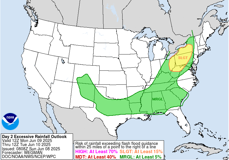 Day 2 Excessive Rainfall Forecast