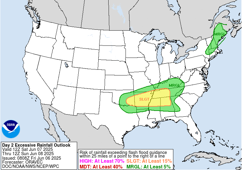 Day 2 Excessive Rainfall Forecast