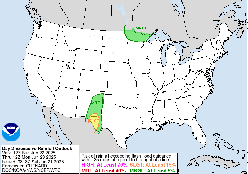 Day 2 Excessive Rainfall Forecast