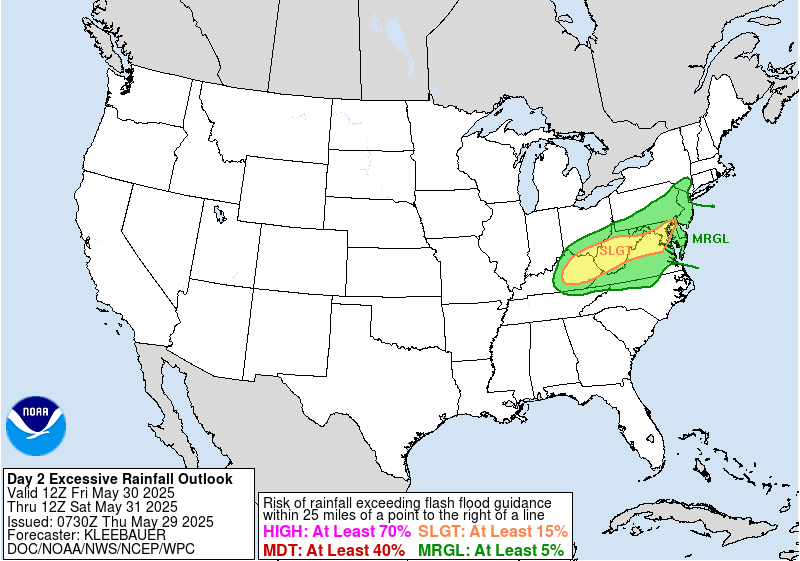 Day 2 Excessive Rainfall Forecast