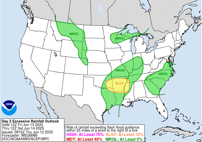 Day 2 Excessive Rainfall Forecast
