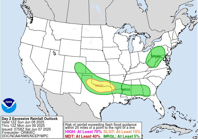Day 2 Excessive Rainfall Forecast